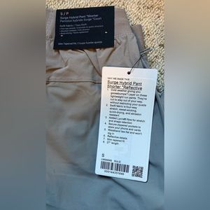 Lululemon surge hybrid reflective, shorter grey small